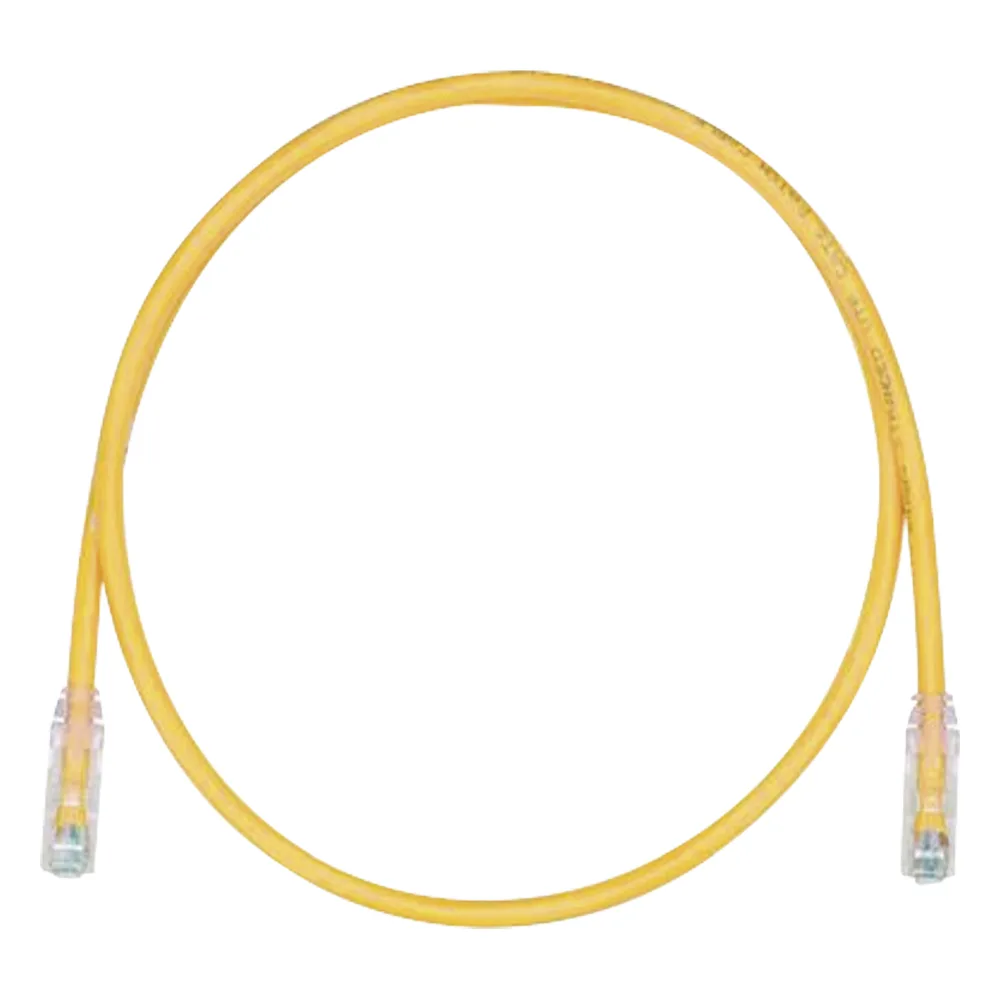 Cable de Parcheo TX6, UTP Cat6, 24 AWG, CM, Color Amarillo, 1.52 Metros (5 Pies)