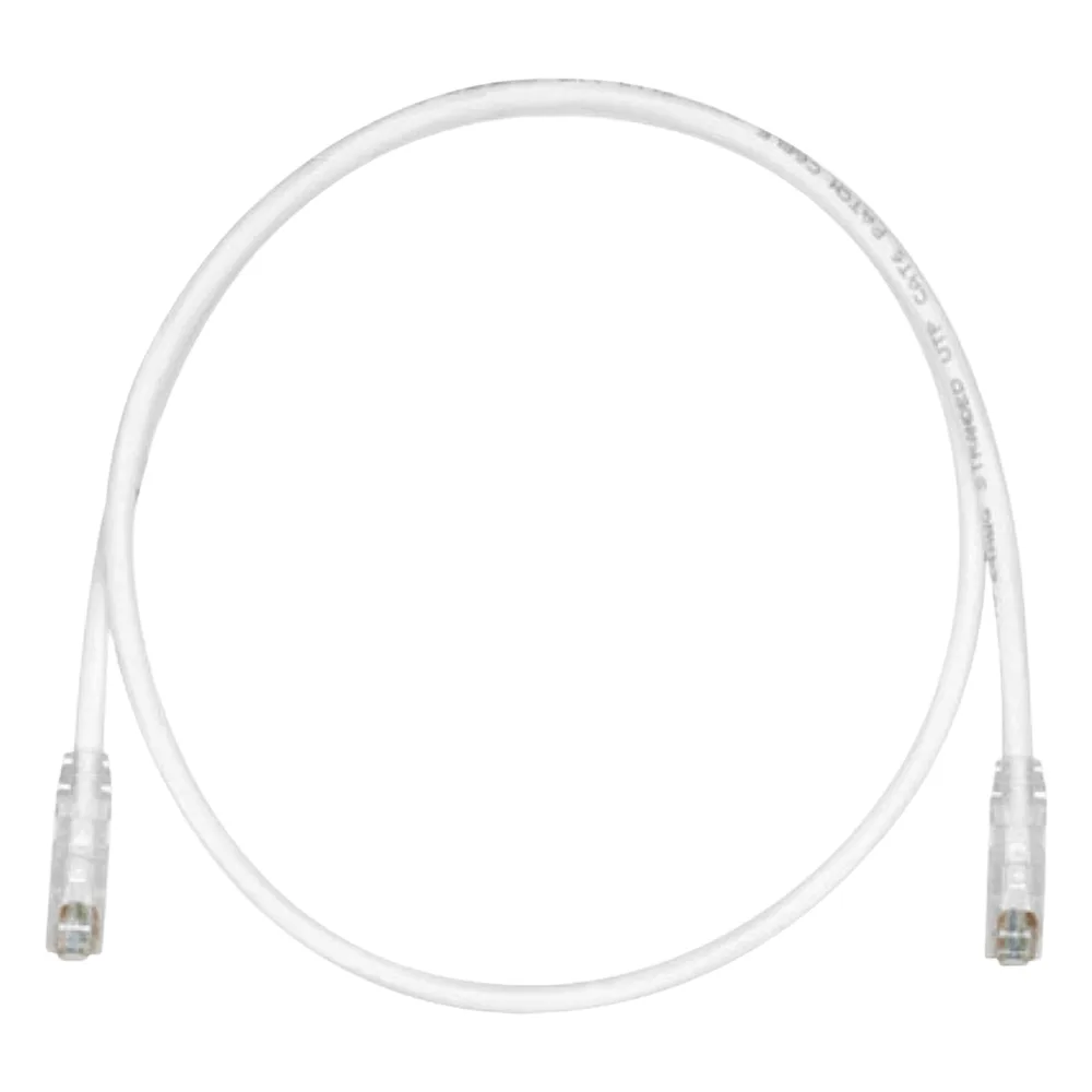 Cable de Parcheo TX6, UTP Cat6, 24 AWG, CM, Color Blanco Mate, 4.57 Metros (15 Pies)