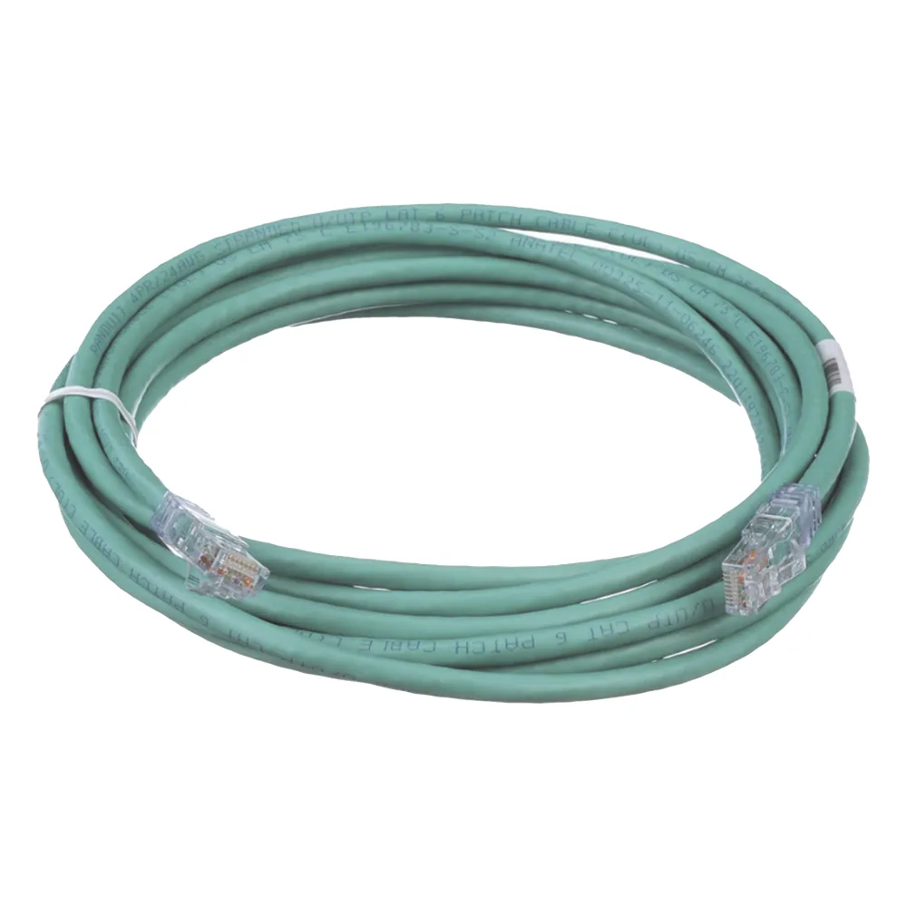 Cable de Parcheo TX6, UTP Cat6, 24 AWG, CM, Color Verde, 4.57 Metros (15 Pies)
