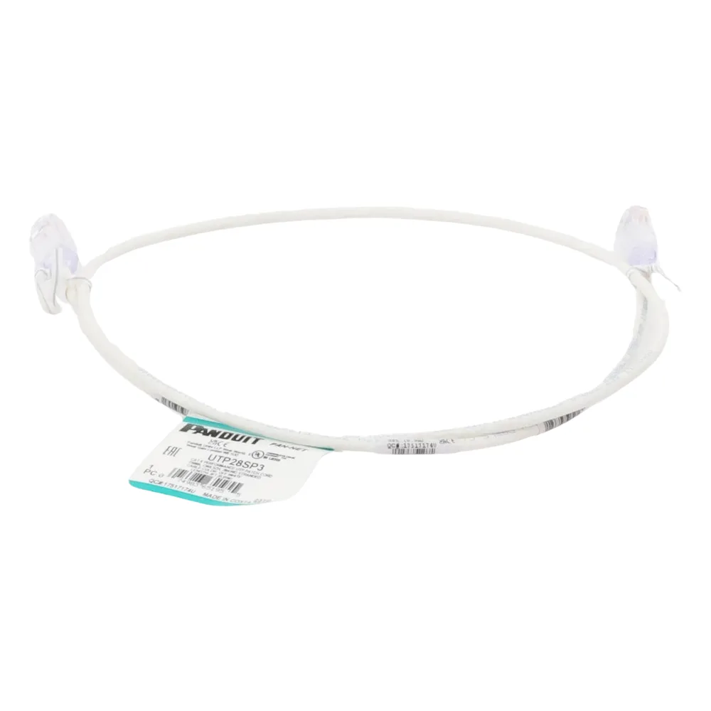 Cable de Parcheo TX6, UTP Cat6, Diámetro Reducido (28AWG), Color Blanco Mate, 0.91 Metros (3 Pies) – vista 4