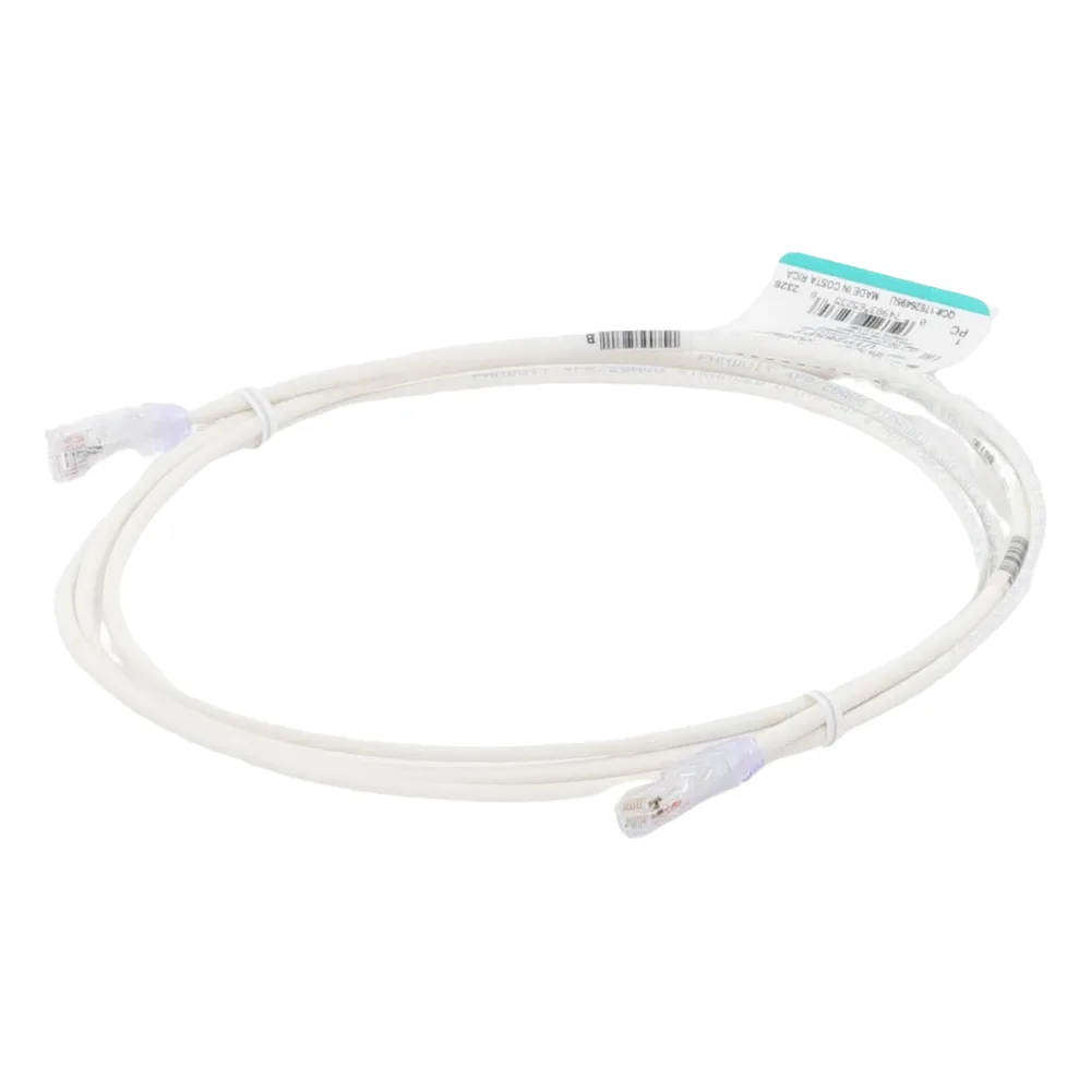Cable de Parcheo TX6, UTP Cat6, Diámetro Reducido (28AWG), Color Blanco Mate, 2.13 Metros (7 Pies) – vista 2