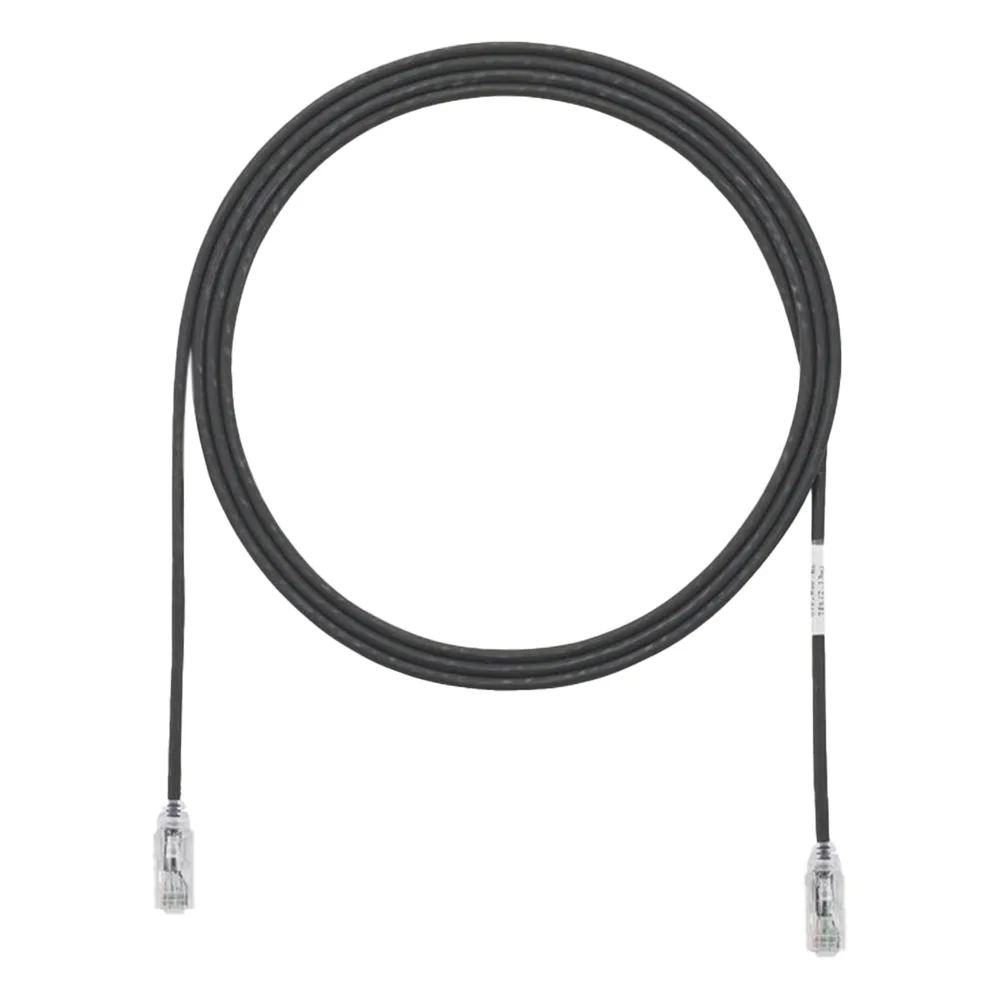 Cable de Parcheo TX6, UTP Cat6, Diámetro Reducido (28AWG), Color Negro, 0.3 Metros (1 Pie) – vista 2