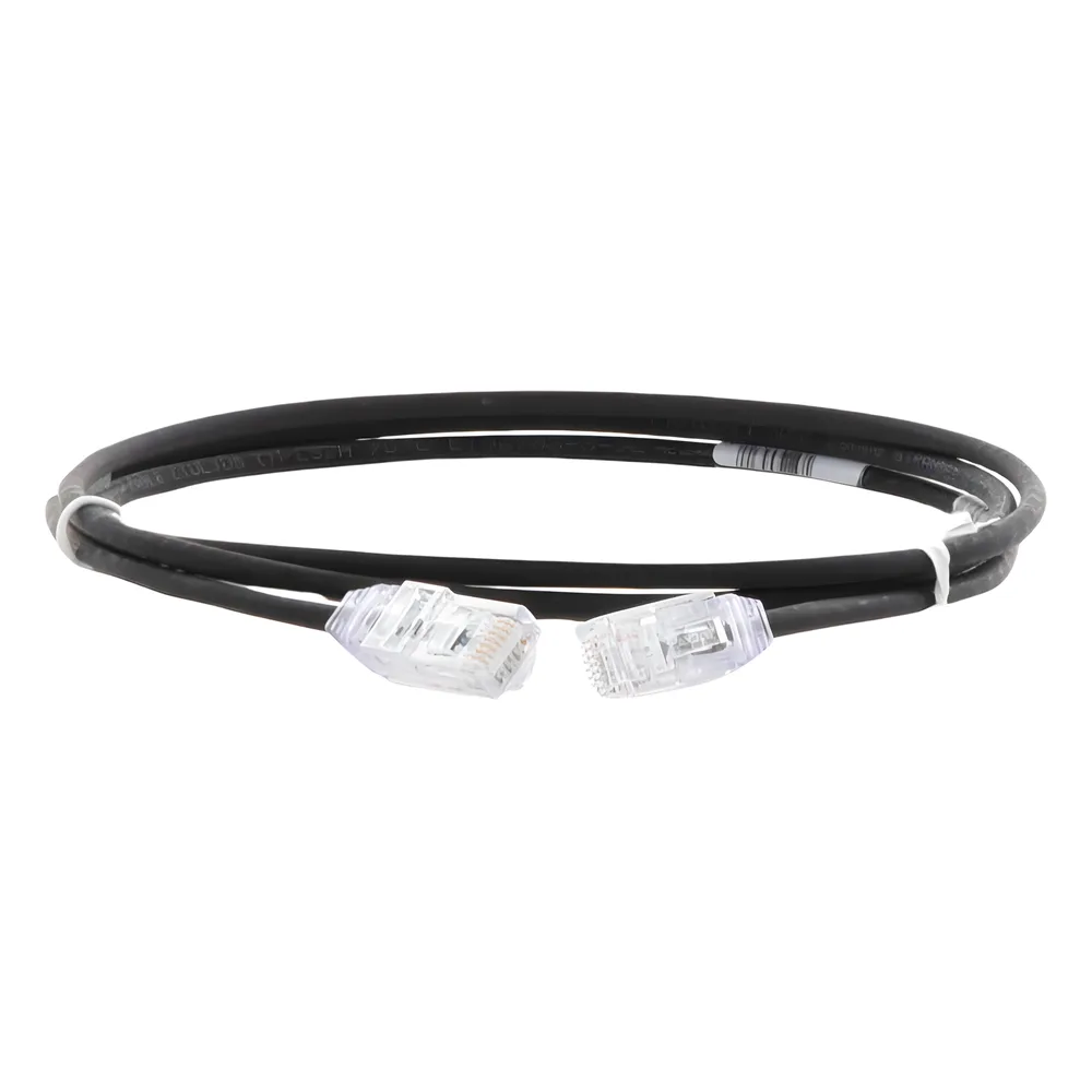 Cable de Parcheo TX6, UTP Cat6, Diámetro Reducido (28AWG), Color Negro, 1.22 Metros (4 Pies) – vista 4