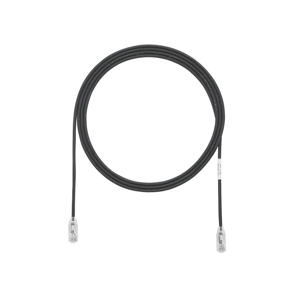 Cable de Parcheo TX6, UTP Cat6, Diámetro Reducido (28AWG), Color Negro, 13.72 Metros (45 Pies) – vista 2
