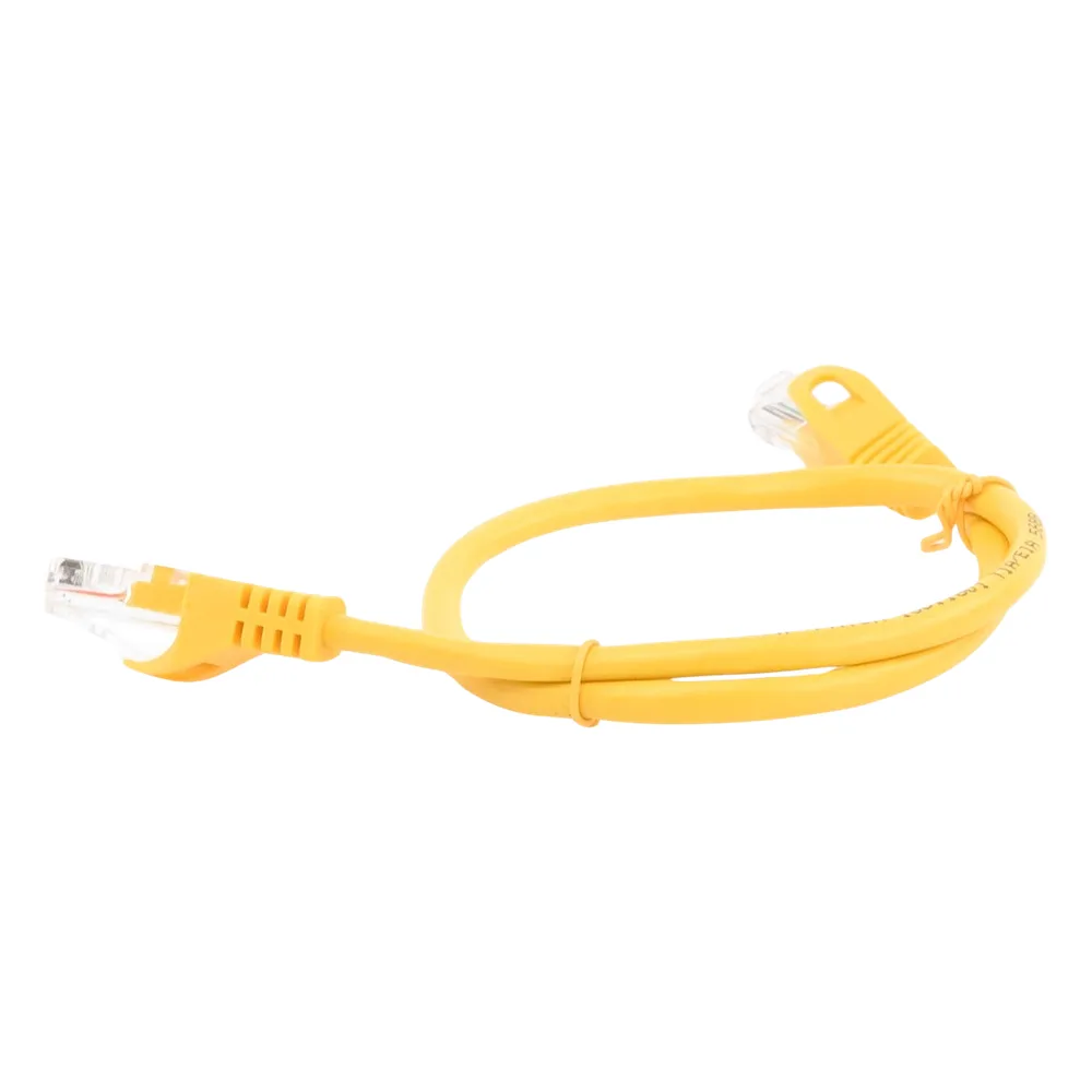 Cable de Parcheo UTP Cat5e - 0.5 Metros (1.64 Pies) - Amarillo – vista 3