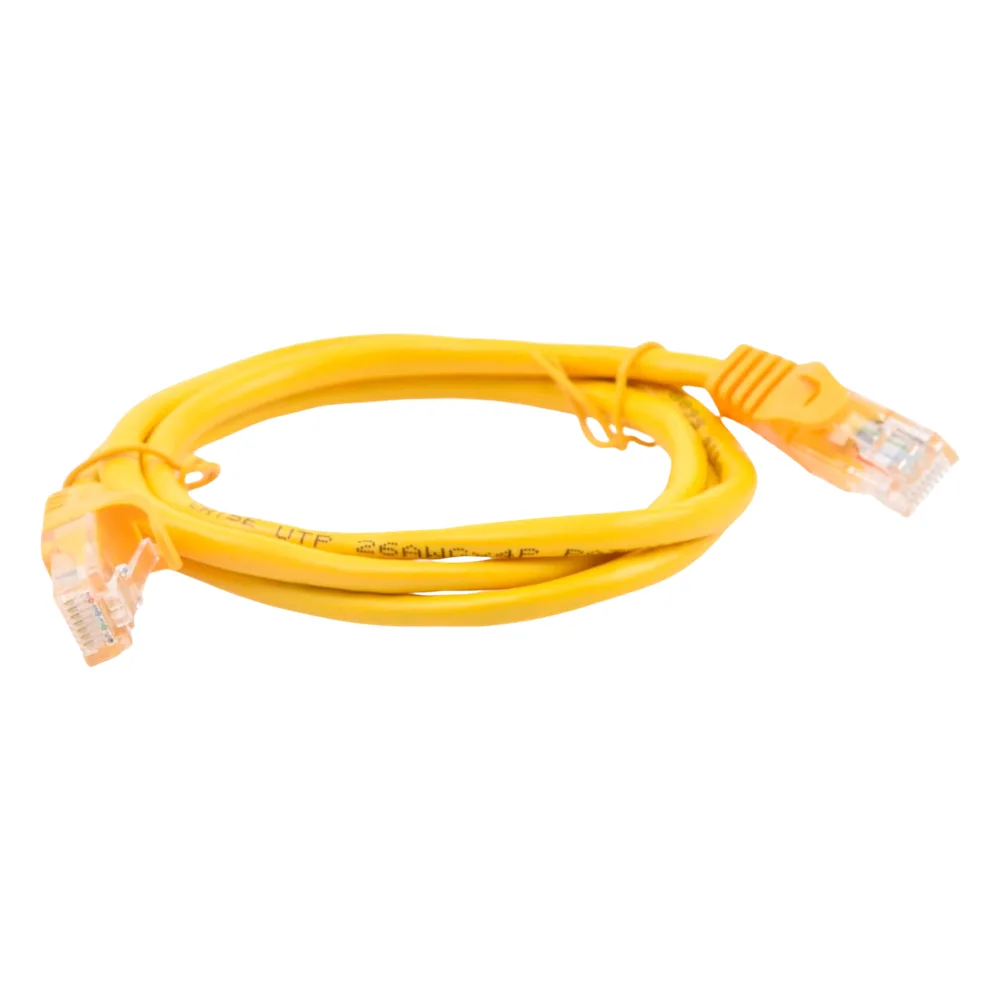 Cable de Parcheo UTP Cat5e - 1 Metro (3.28 Pies) - Amarillo – vista 3