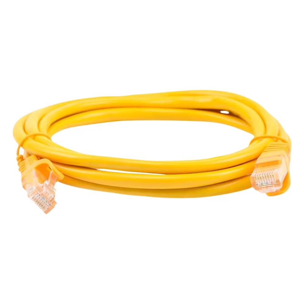 Cable de Parcheo UTP Cat5e - 2.0 Metros (6.56 Pies) - Amarillo – vista 3