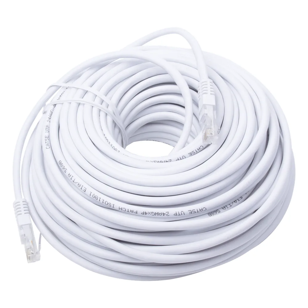 Cable de Parcheo UTP Cat5e - 30 Metros (98.43 Pies) - Blanco
