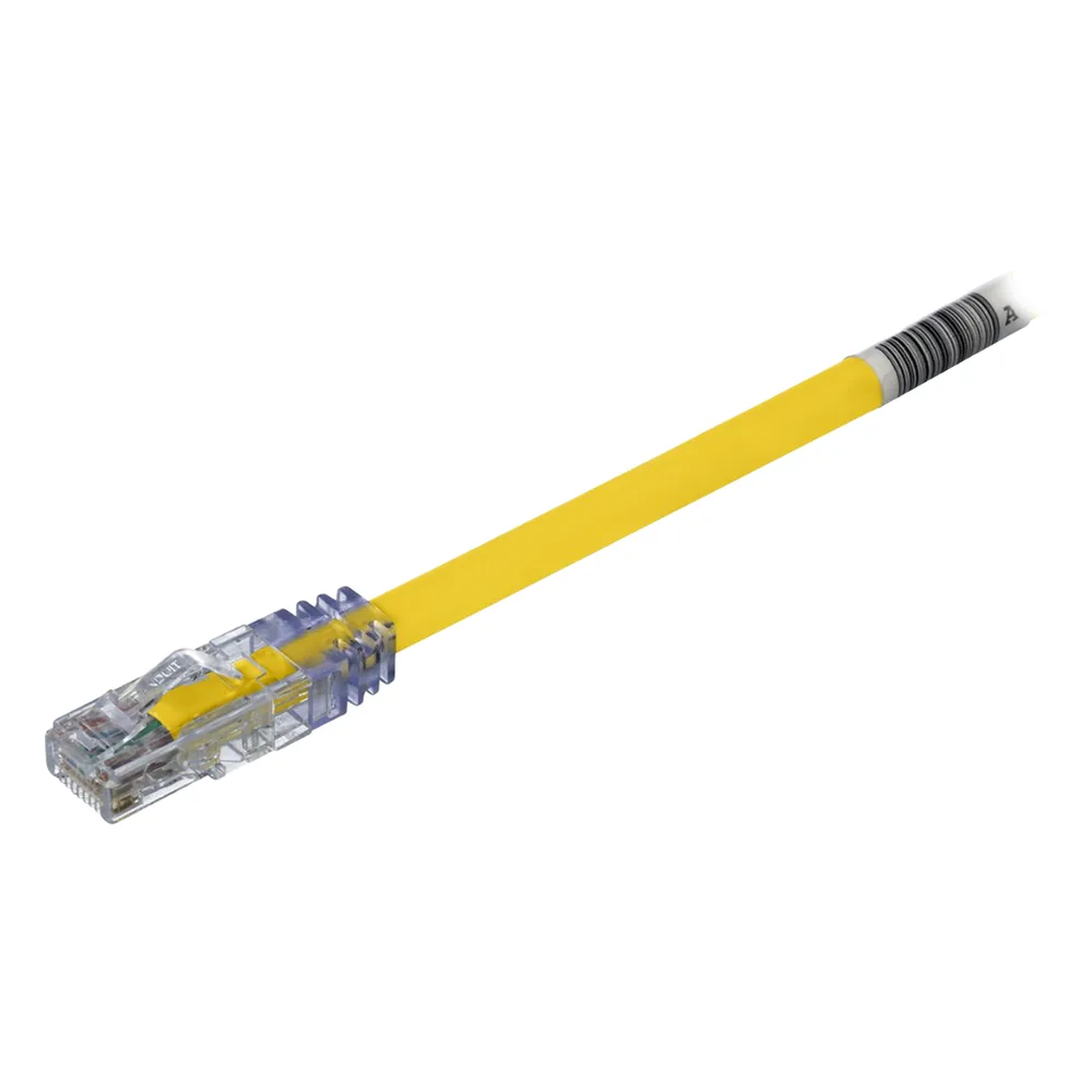Cable de Parcheo UTP, Cat6A, 24 AWG, CM, Color Amarillo, 2.13 Metros (7 Pies)