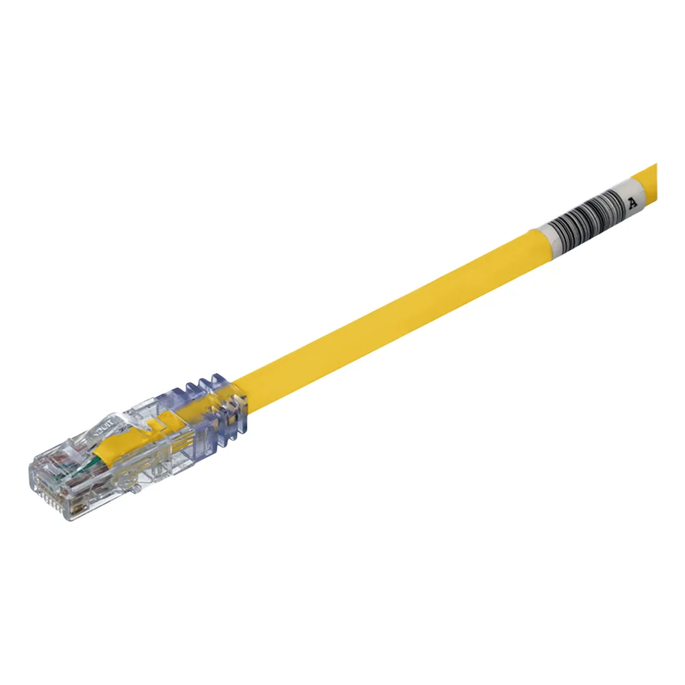 Cable de Parcheo UTP, Cat6A, 24 AWG, CM, Color Amarillo, 9.14 Metros (30 Pies)