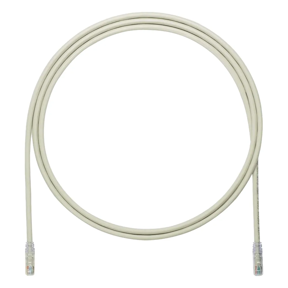 Cable de Parcheo UTP, Cat6A, 24 AWG, CM, Color Gris, 2.13 Metros (7 Pies)