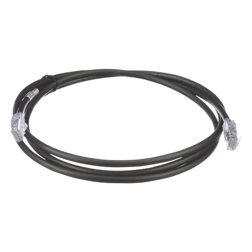 Cable de Parcheo UTP, Cat6A, 24 AWG, CM, Color Negro, 1.52 Metros (5 Pies)
