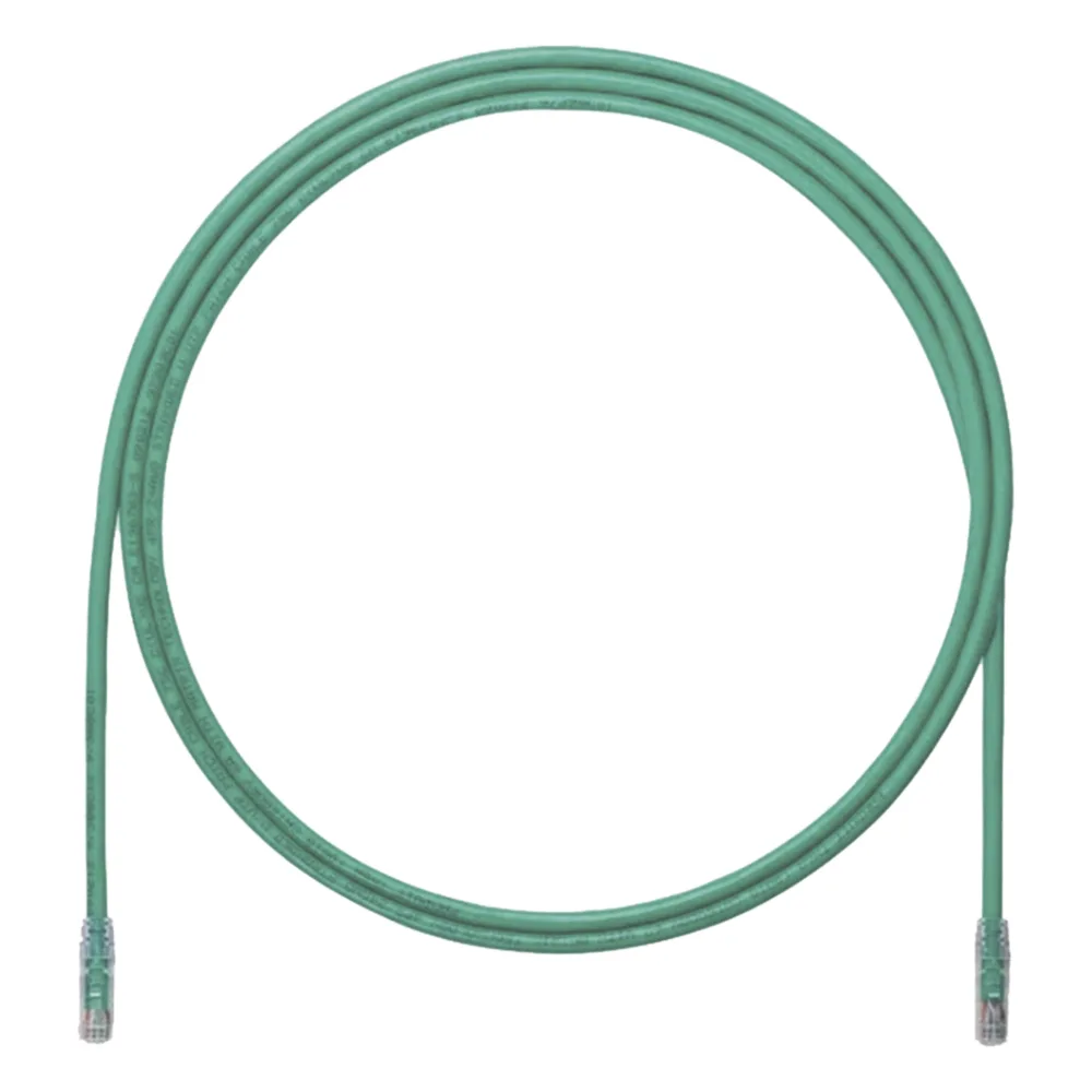 Cable de Parcheo UTP, Cat6A, 24 AWG, CM, Color Verde, 2.13 Metros (7 Pies)