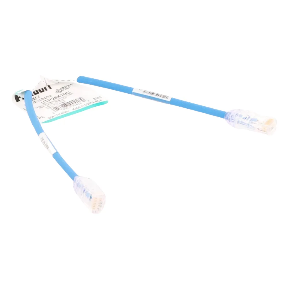 Cable de Parcheo UTP Cat6A, CM/LSZH, Diámetro Reducido (28AWG), Color Azul, 0.3 Metros (1 Pie) – vista 3