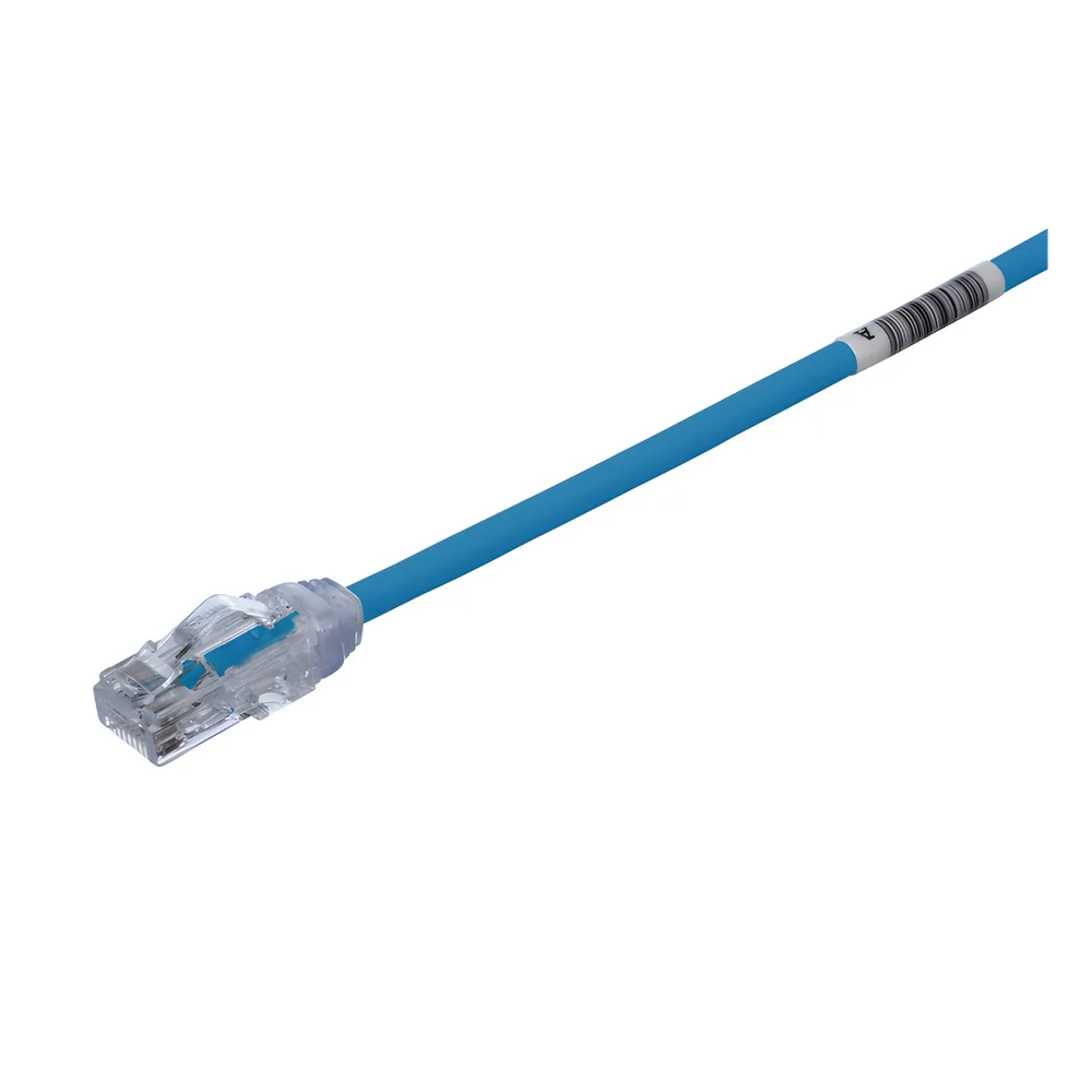 Cable de Parcheo UTP Cat6A, CM/LSZH, Diámetro Reducido (28AWG), Color Azul, 2 Metros (6.56 Pies) – vista 2