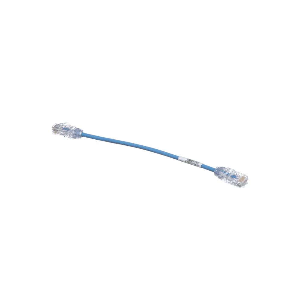 Cable de Parcheo UTP Cat6A, CM/LSZH, Diámetro Reducido (28AWG), Color Azul, 20 cm (7.87 pulgadas). – vista 2
