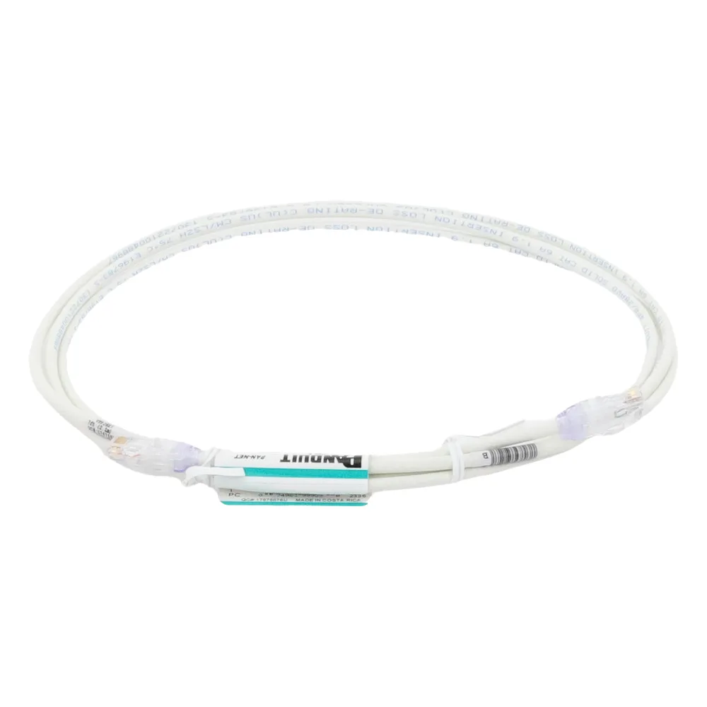 Cable de Parcheo UTP Cat6A, CM/LSZH, Diámetro Reducido (28AWG), Color Blanco Mate, 2.13 Metros (7 Pies) – vista 2