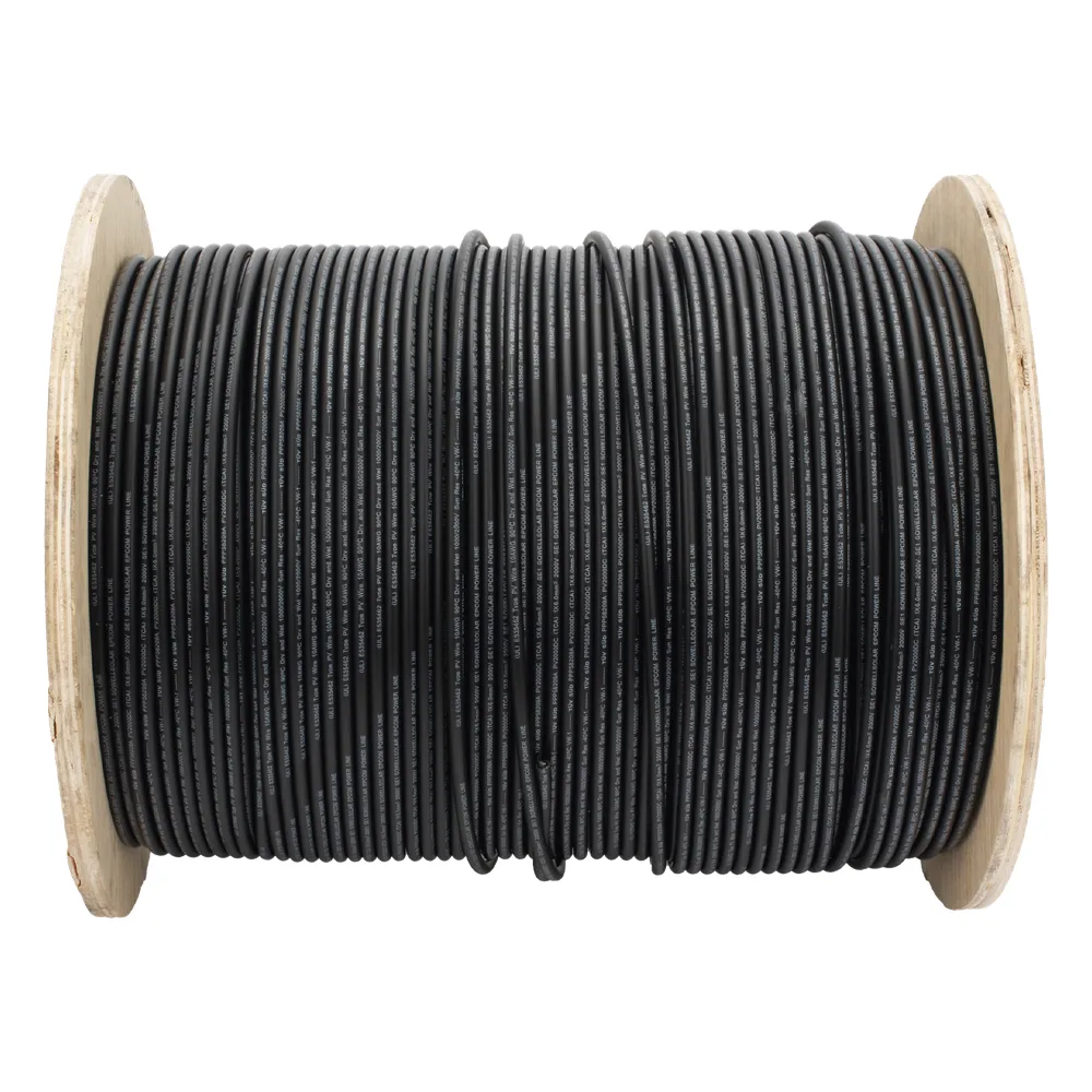 Cable Fotovoltaico Negro / Cobre Estañado / 6 mm² (10 AWG) / 2000V / Rollo de 500 m / / UL 4703 y TUV – vista 3