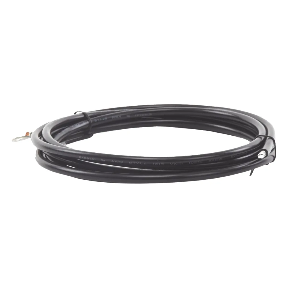 Cable para Controlador, 3.0 m, Negro, Calibre 8 AWG con Terminal de Ojo en un Extremo