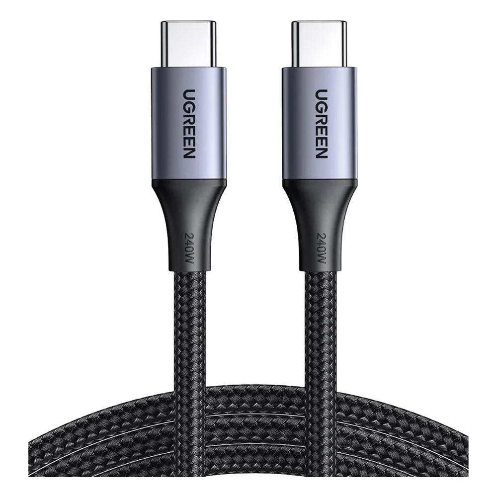 Cable USB-C a USB-C | 2 Metros | Potencia de Carga 240W | 48V/5A | PD3.1 /3.0 | 480 Mbps | Chip E-Market | Carcasa de Aluminio | Nylon Trenzado. – vista 2