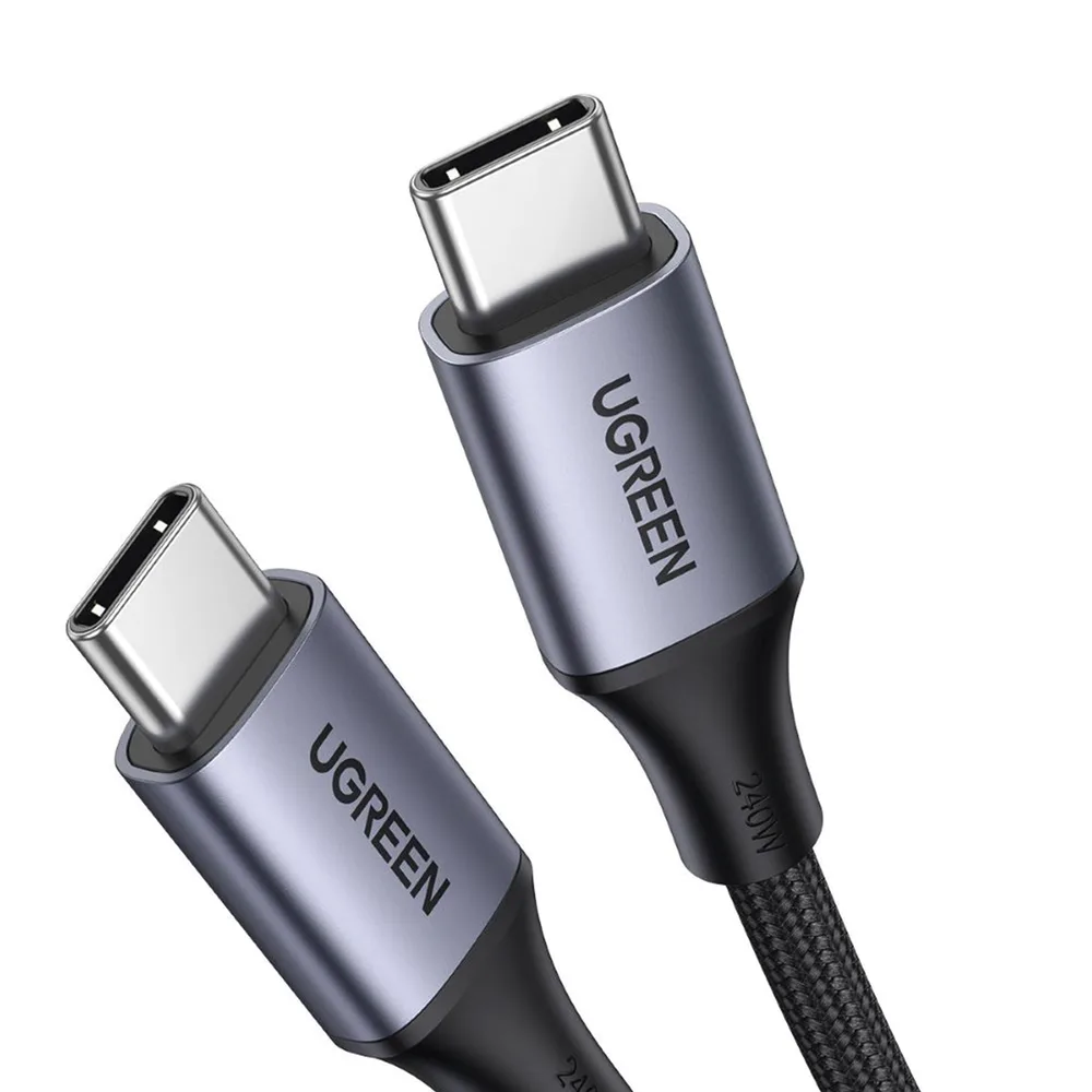 Cable USB-C a USB-C | 2 Metros | Potencia de Carga 240W | 48V/5A | PD3.1 /3.0 | 480 Mbps | Chip E-Market | Carcasa de Aluminio | Nylon Trenzado. – vista 3