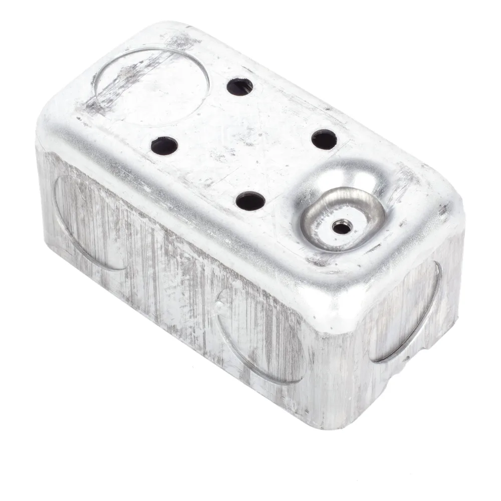 Caja (Chalupa) 4x2" / Profundidad 1-7/8" / 7 Entradas de 3/4" / Troquelada. – vista 3