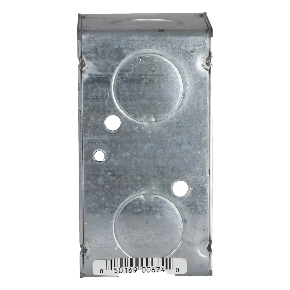 Caja (Chalupa) 4x2"/ Profundidad 2-1/8"/ 8 Entradas de 3/4"/Soldada – vista 3
