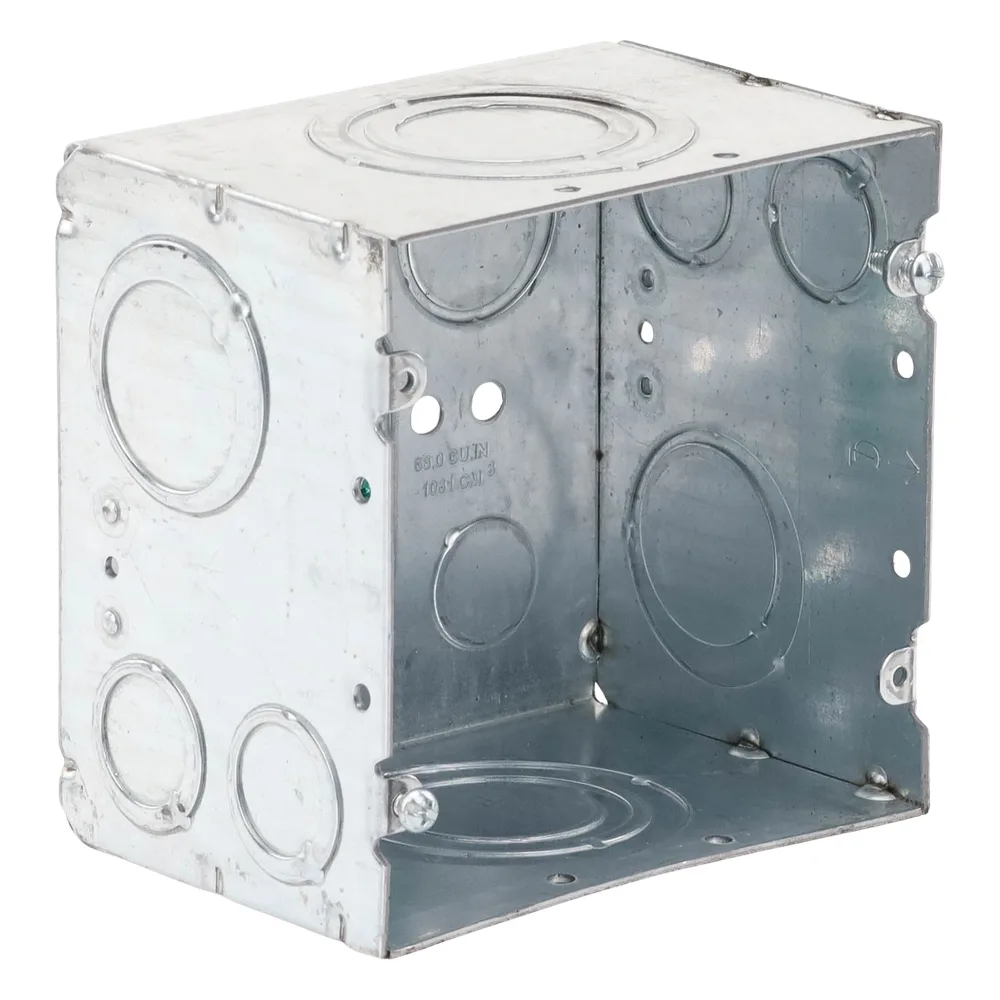 Caja Cuadrada 4- 11/16" x 4 11/16"/ Profundidad de 3-1/4"/ 2 Entradas  1", 1 1/4", 1 1/2", 2", 2 Entradas 1"-1 1/4", 2 Entradas 3/4 "- 1", 4 Entradas 1/2" - 3/4", 2 Entradas 1/2". – vista 5