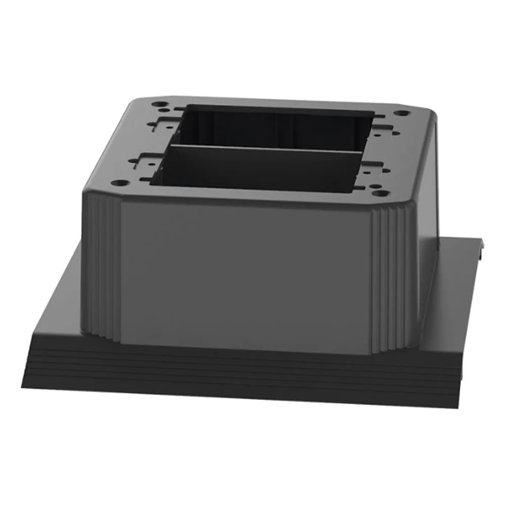 Caja de Conexión Doble, Para Uso con Canaleta de Piso AFR4BCBL6, Material PVC Rígido, Color Negro – vista 4