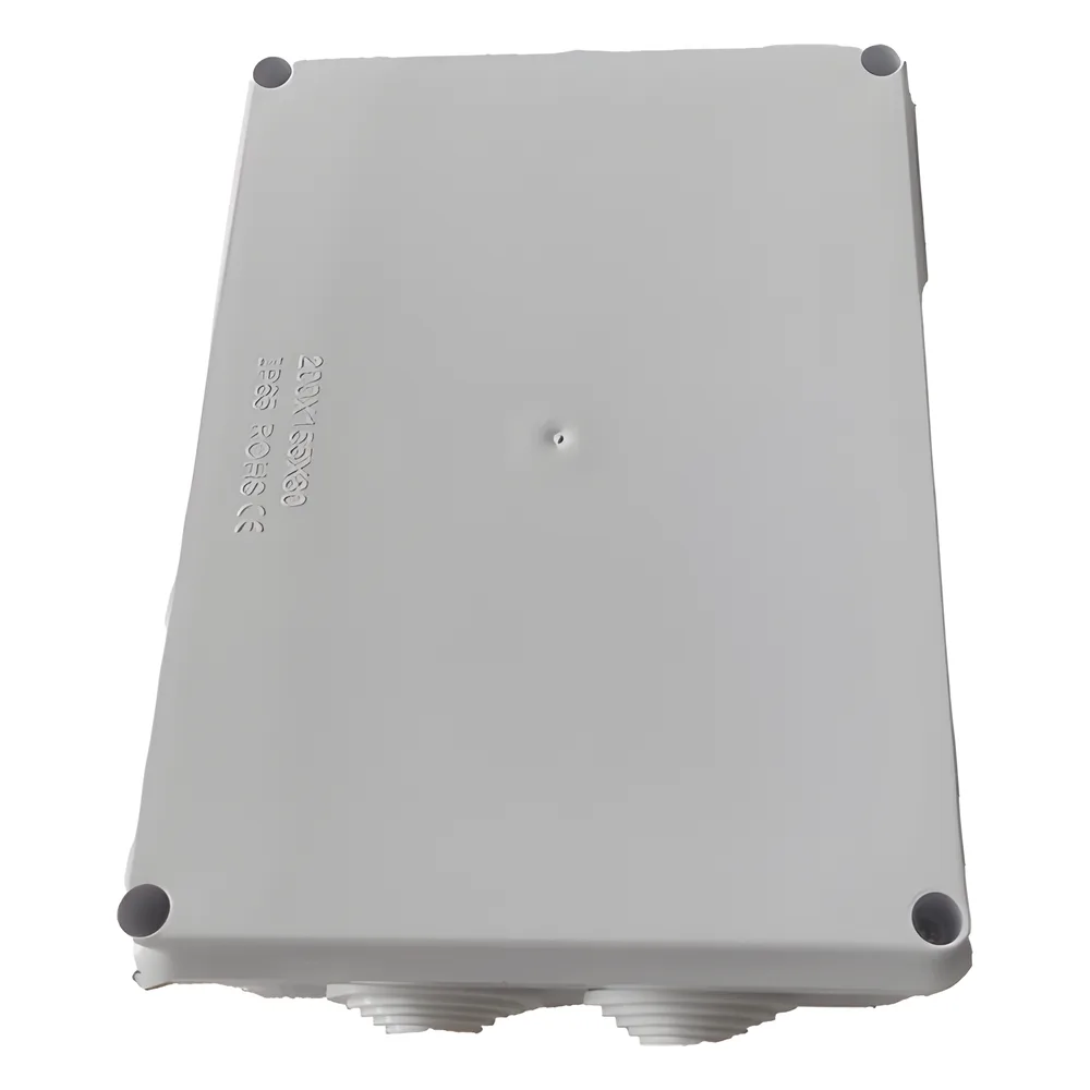 Caja de Derivación-Conexión para Exterior IP65 con 10 Entradas / 200 x 155 x 80 mm (7.9 x 6.1 x 3.1 in) / Sellado Seguro con Empaque + 4 Tornillos / Resiste Agua, Polvo y Sol Directo – vista 2