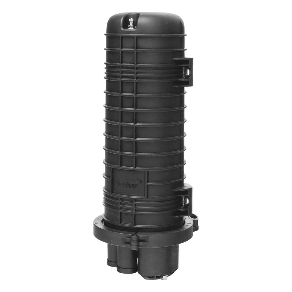 Caja de Distribución de Fibra Óptica Vertical Tipo Domo, Hasta 96 Empalmes, Exterior, IP68