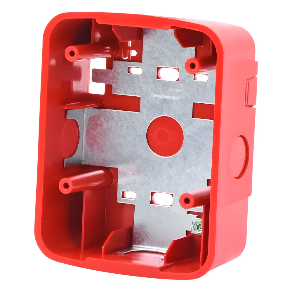 Caja de Montaje en Pared para Bocina y Bocina con Lampara Estroboscopica y para montaje en Techo de Bocinas, Color Rojo – vista 2
