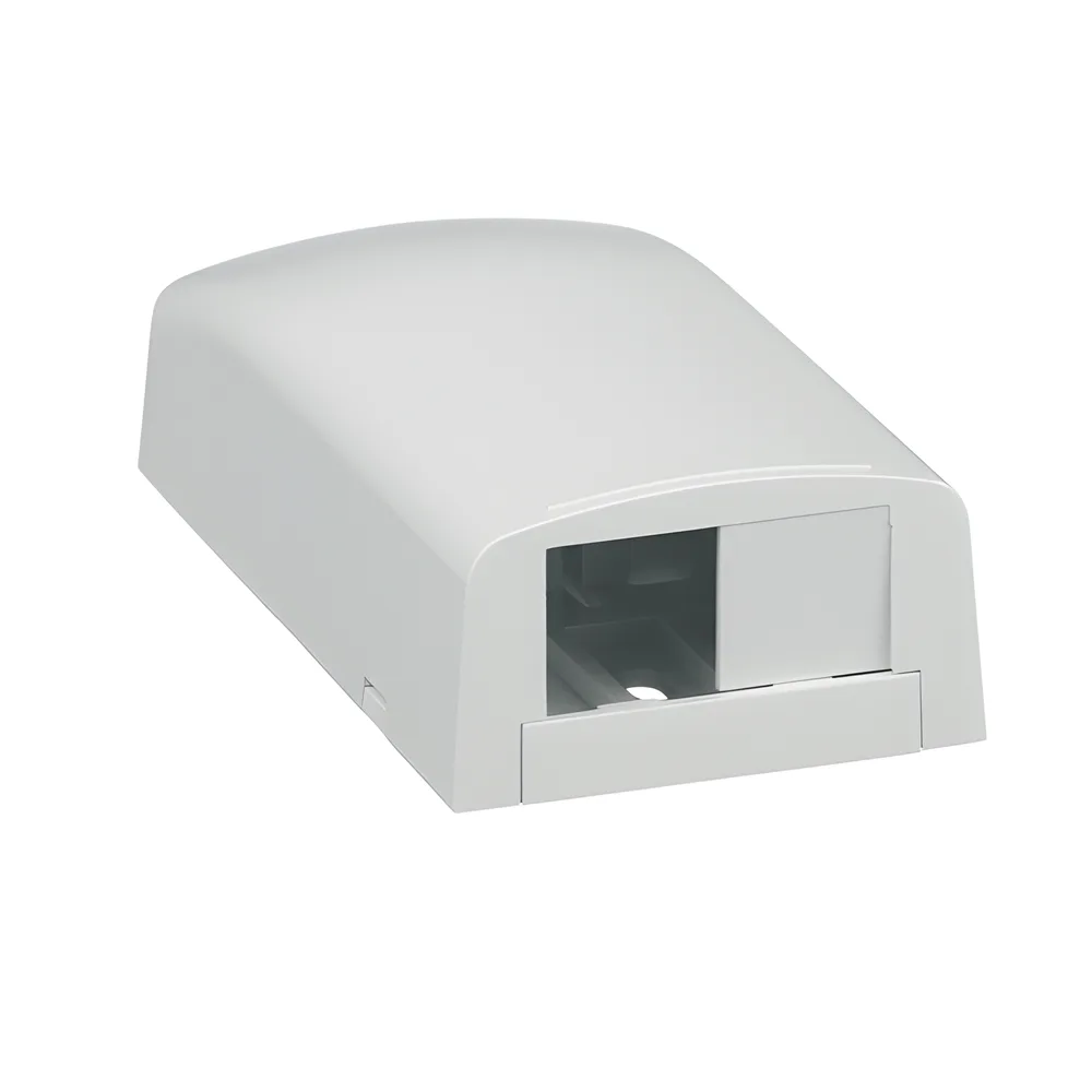 Caja de Montaje en Superficie, Para 2 Módulos Mini-Com, Color Blanco – vista 3