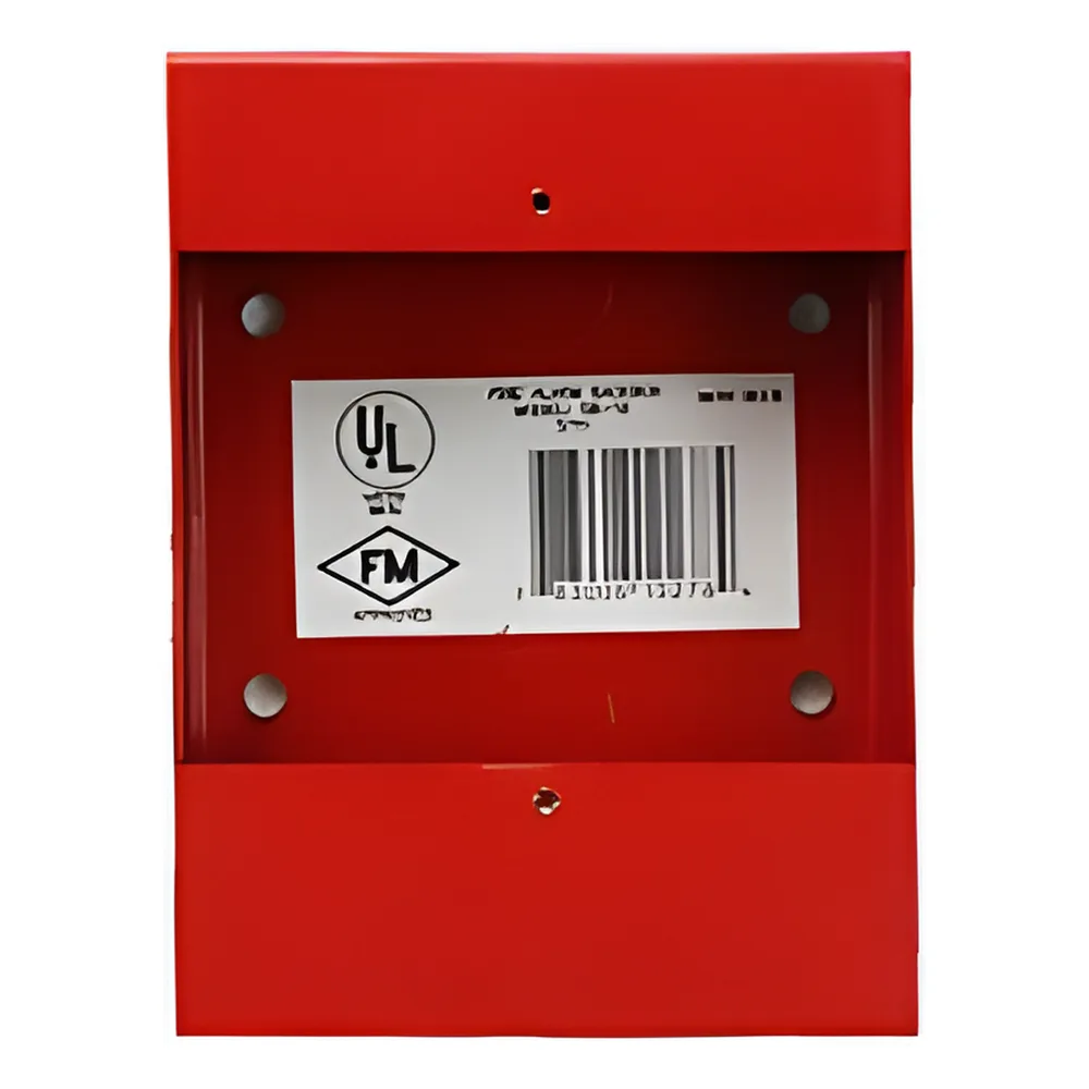 Caja de montaje superficial para estación manual de alarma direccionable Fire-Lite BG-10LX y BG-12LX