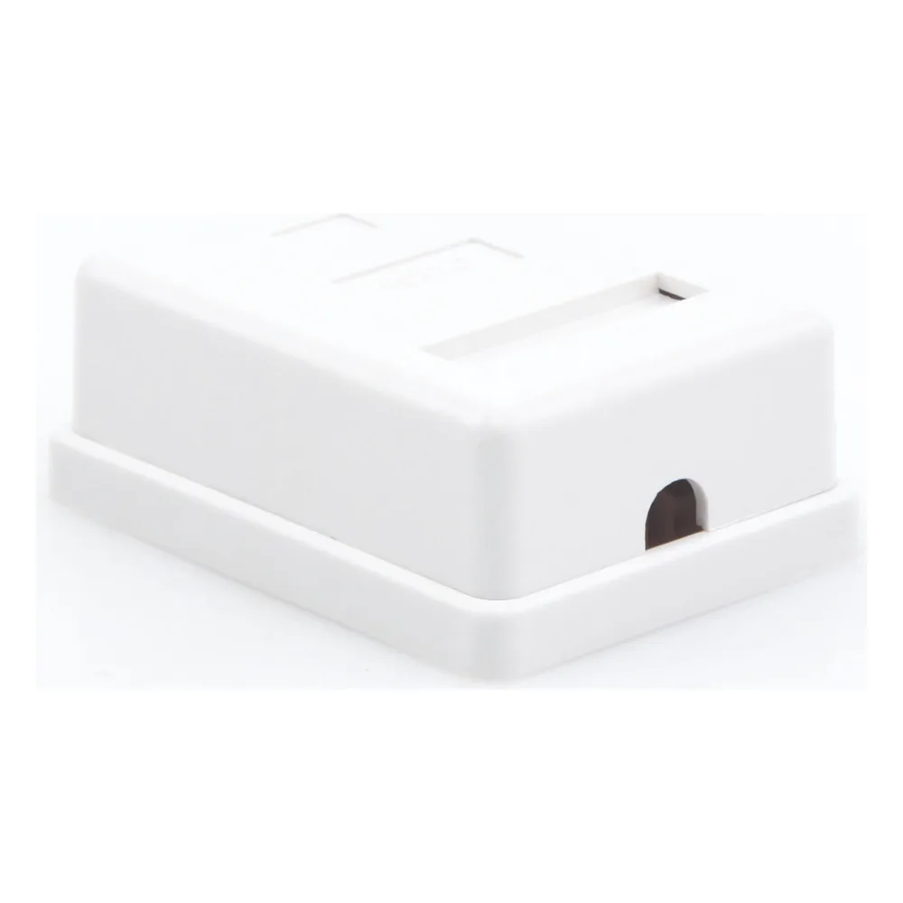 Caja de Pared con 1 Puerto Keystone, Incluye Jack Cat5e – vista 3