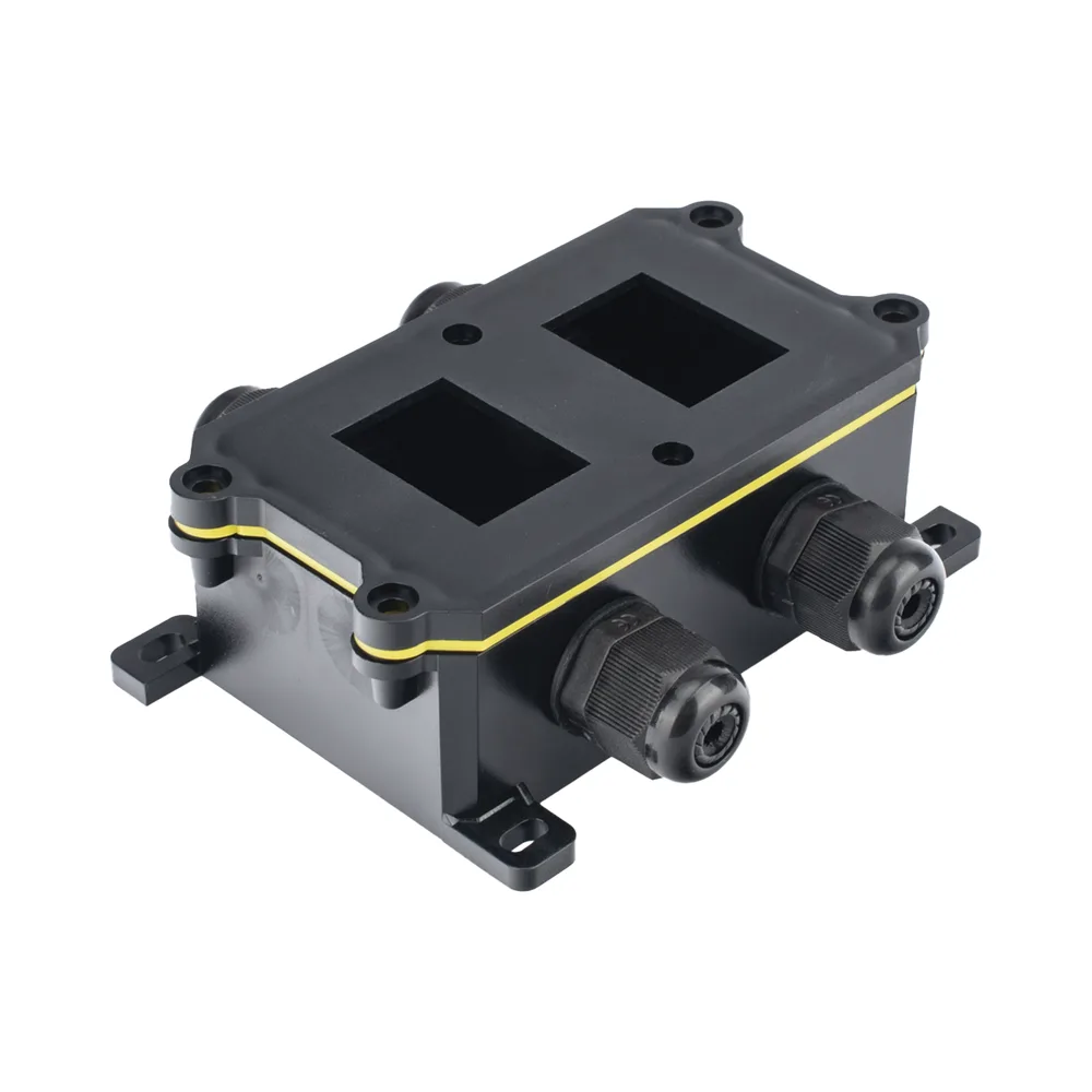 Caja de Plástico ABS/PA66 para Interruptores AccessPRO / Compatible con los Interruptores APB-0 Series / IP65 / 4 Puertos de Conexión