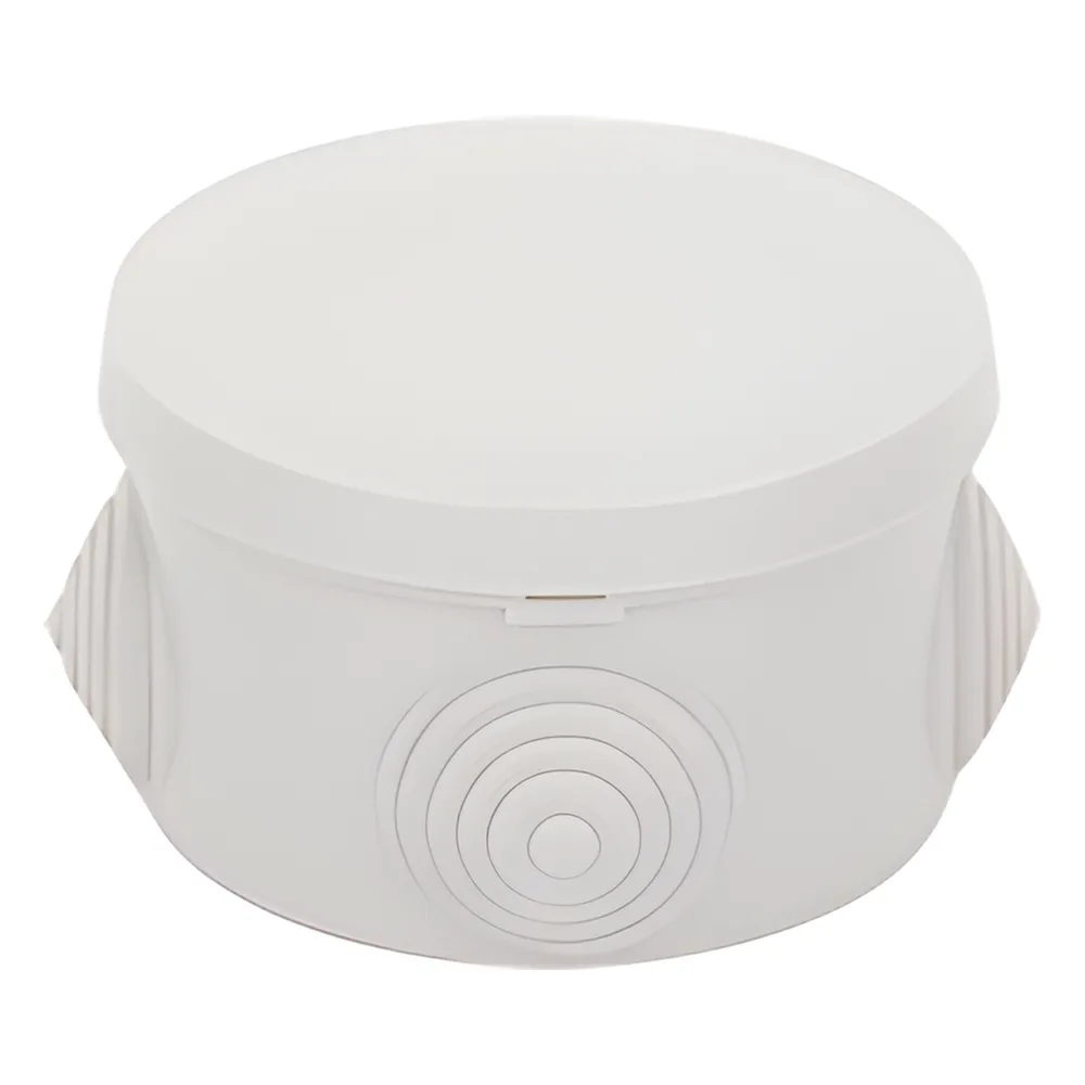 Caja Derivación-Conexión de Plástico Circular con 4 Glándulas de Goma (70 diámetro X 48 alto mm). Para Instalaciones Comerciales,  Residenciales e Industriales. Cerrado a Presión. – vista 3