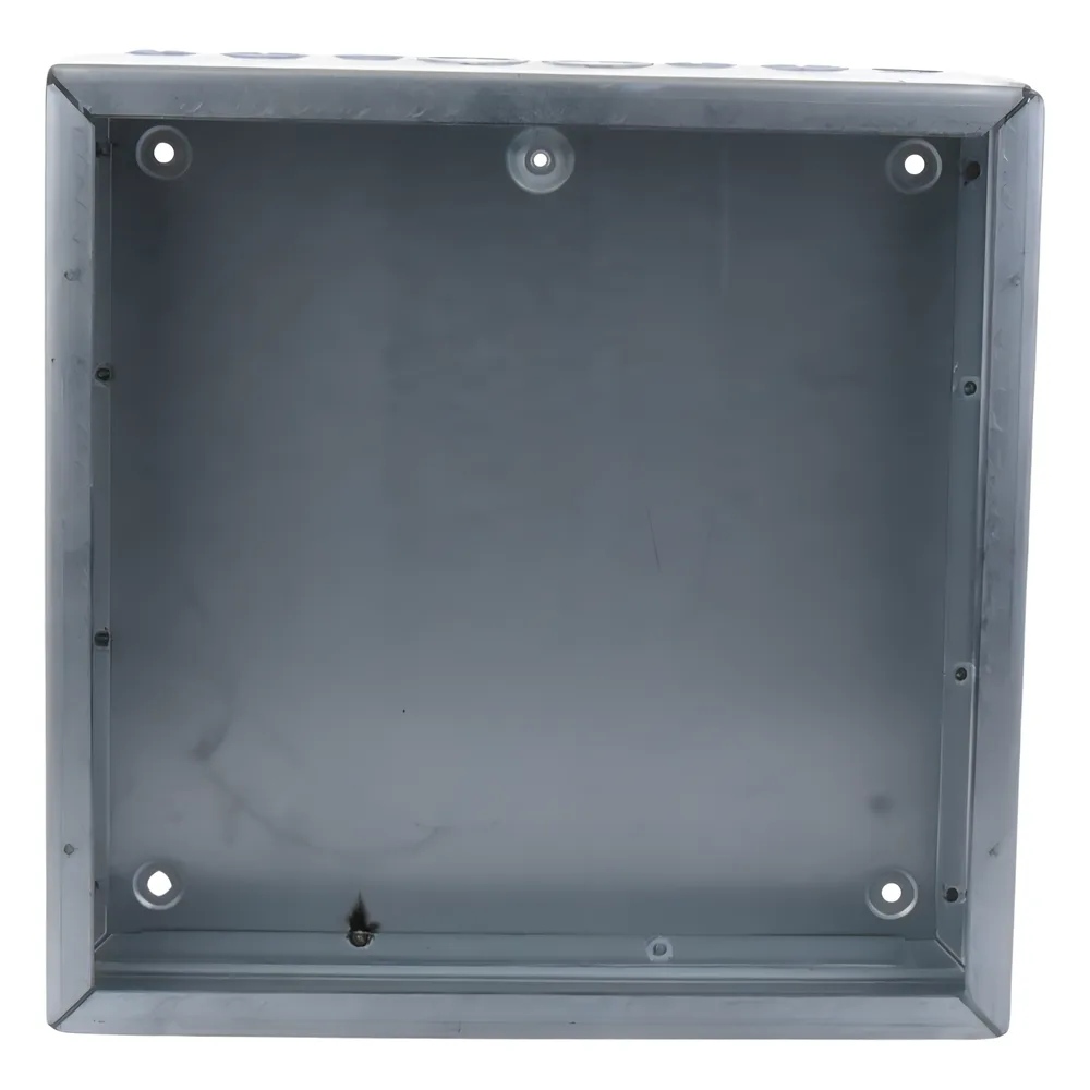 Caja Extra Grande 15"x15"x 4"/ Profundidad 4"/Entradas Laterales - Finales 4 Entradas de 1/2"- 3/4", 2 Entradas de 3/4" - 1" y 2 Entradas de 1"- 1 1/4"/ Incluye tapa / Incluye tapa. – vista 3