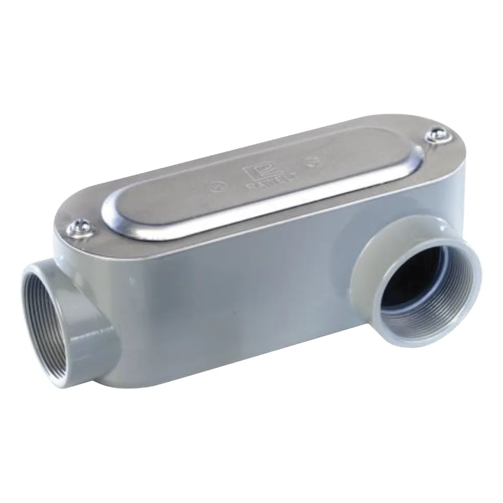 Caja Oval Roscada tipo LL de 1 1/4" (31.8 mm) / Incluye tapa y tornillos.