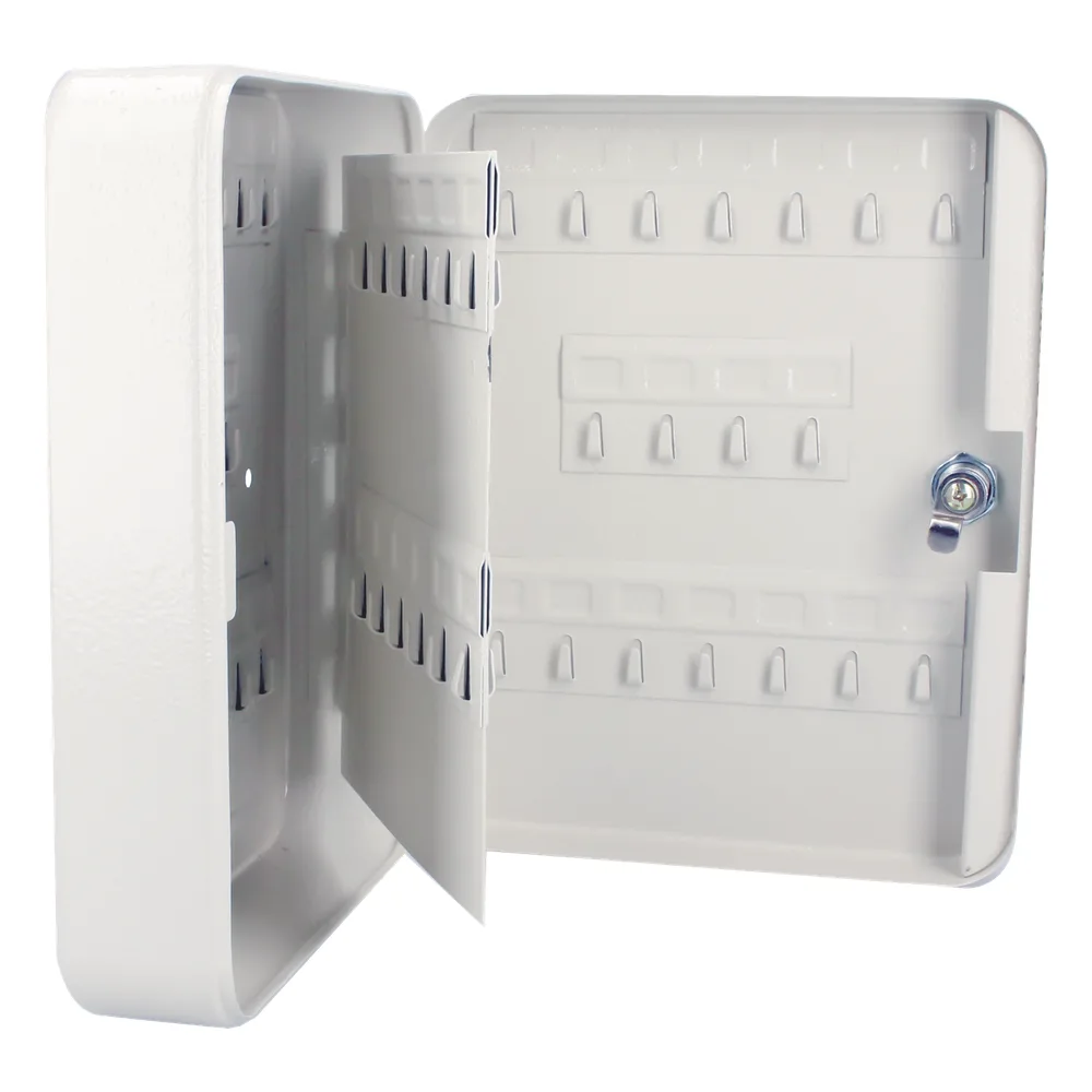 Caja para llaves con capacidad para 60 llaves/ Medidas 200 x 250 x 75 mm  (ancho x alto x profundidad)/ Fabricada en acero/ Cerradura con llave.