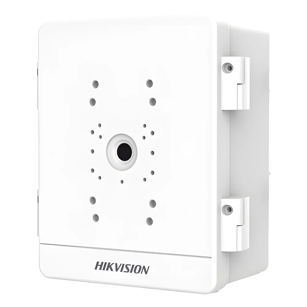 Caja para Videovigilancia para Exterior / Uso en Pared o Poste / IP66 / IK10 / Dimensiones: 387 X 432 X 225 mm / Soporta 3 Dispositivos (PTZ, Bocinas, Cámaras Fijas)