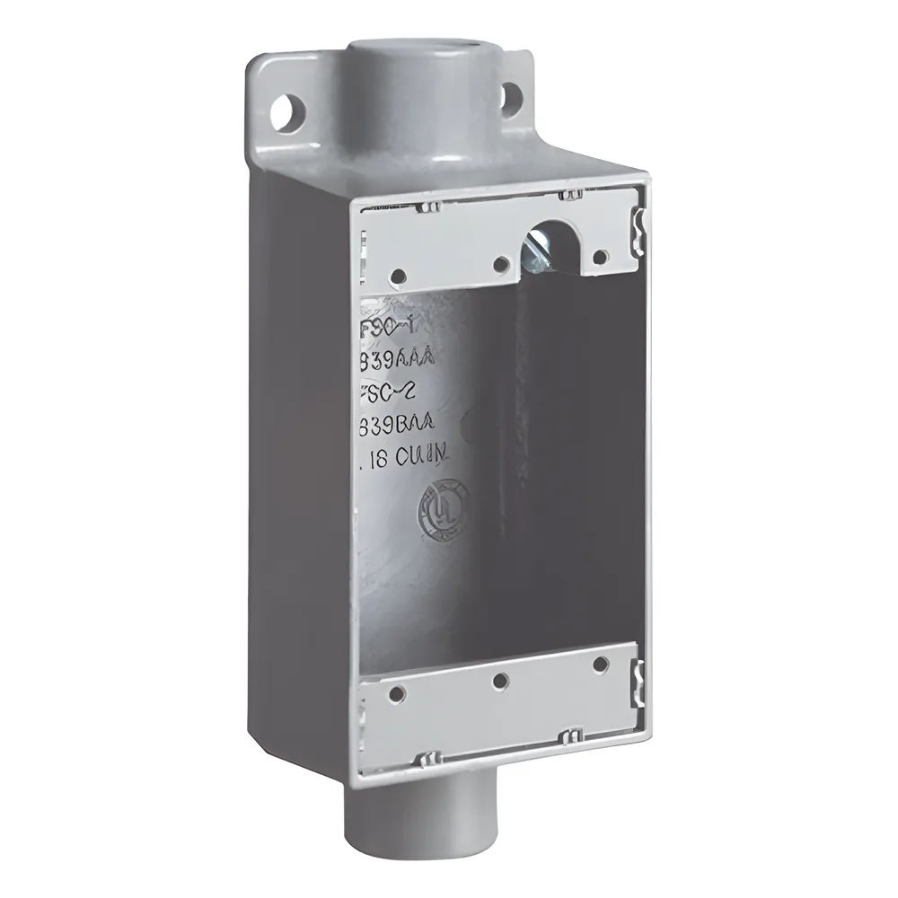 Caja Rectangular Tipo FSC de Aluminio libre de Cobre de 3/4".