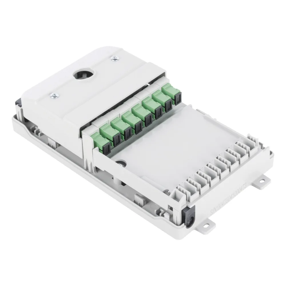 Caja Terminal de Fibra Óptica para Instalación en Interior, Montaje en Pared, 8 Acopladores SC/APC Monomodo, Hasta 24 Empalmes – vista 4