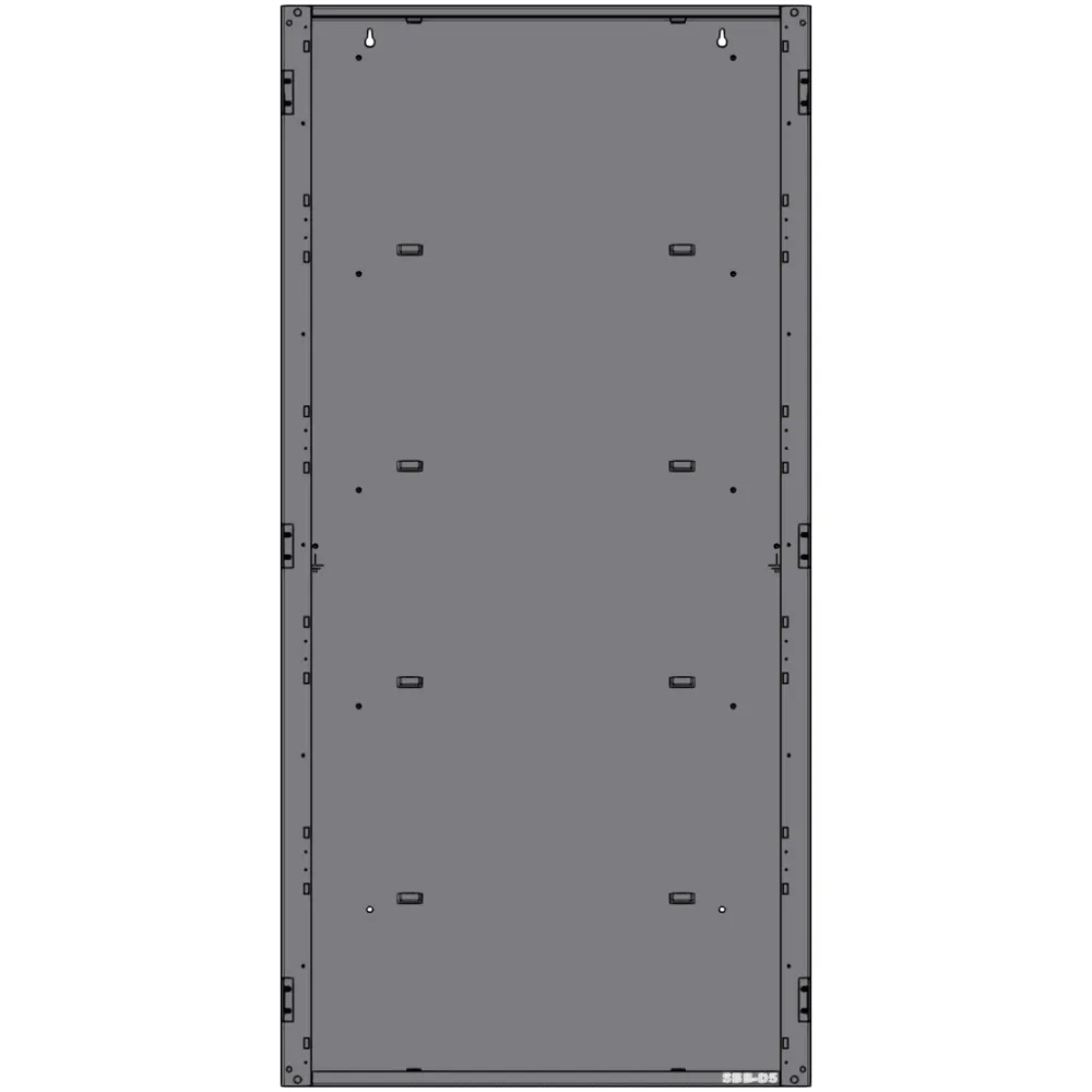 Caja trasera de cuatro niveles para gabinete de panel de alarma contra incendio, acero calibre 16, serie CAB-5