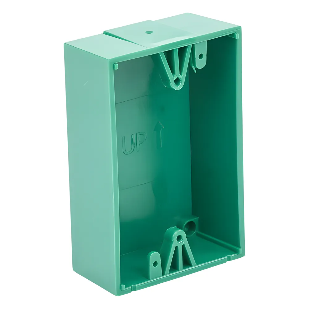 Caja trasera de montaje color verde para estaciones de parada STOPPER – vista 5