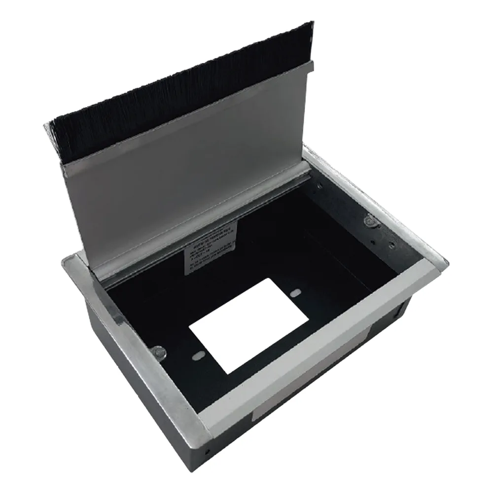 Caja universal vacía de 1 módulo para instalación en escritorio (voz, datos, vídeo, contactos eléctricos), (No incluye accesorios) – vista 2