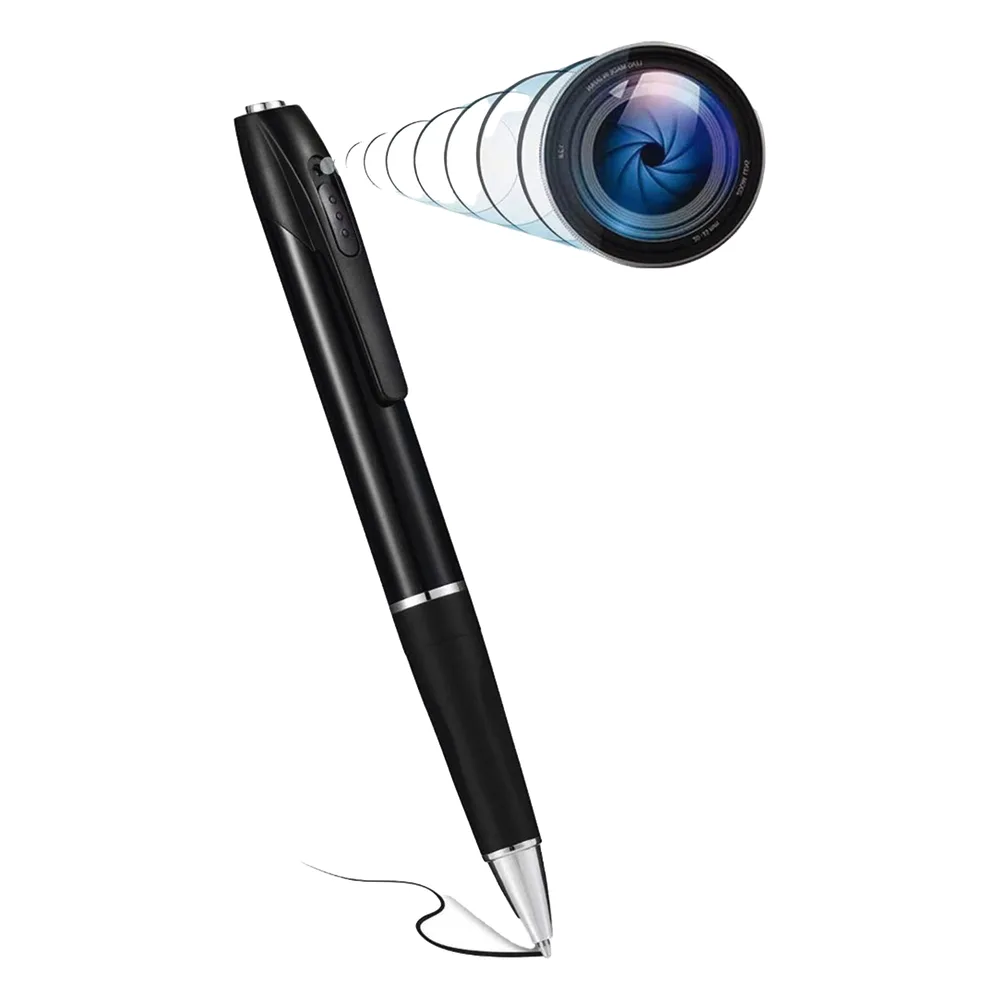 Cámara Oculta en Bolígrafo (Spyce Camera) /  Full HD / Grabación de Video y Audio / Captura de Fotos / Soporta Memoria Micro-SD de hasta 64G / Tiempo de Carga Aprox. 1 hora / Tiempo de Trabajo 120 min. / Incluye Cable de Carga.