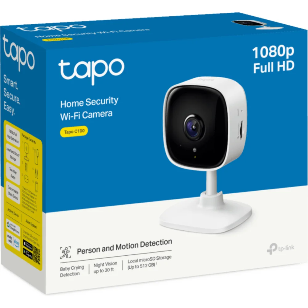 Cámara Wi-Fi para Hogar / 1080p Full HD / Visión Nocturna hasta 30 ft (9.1 m) / Ranura microSD hasta 128 GB / Audio Bidireccional / Modo Privacidad / Detección de Movimiento – vista 3