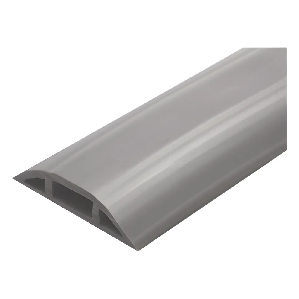 Canaleta flexible gris de PVC auto extinguible, (Rollo de 25mts.) (9300-05030)