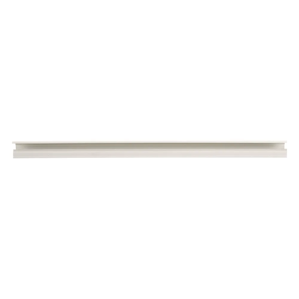 Canaleta LD10 de PVC rígido, con cinta adhesiva para instalación sin herramientas, de 38.4 x 24 x 1828.8 mm, Color Blanco Mate – vista 2
